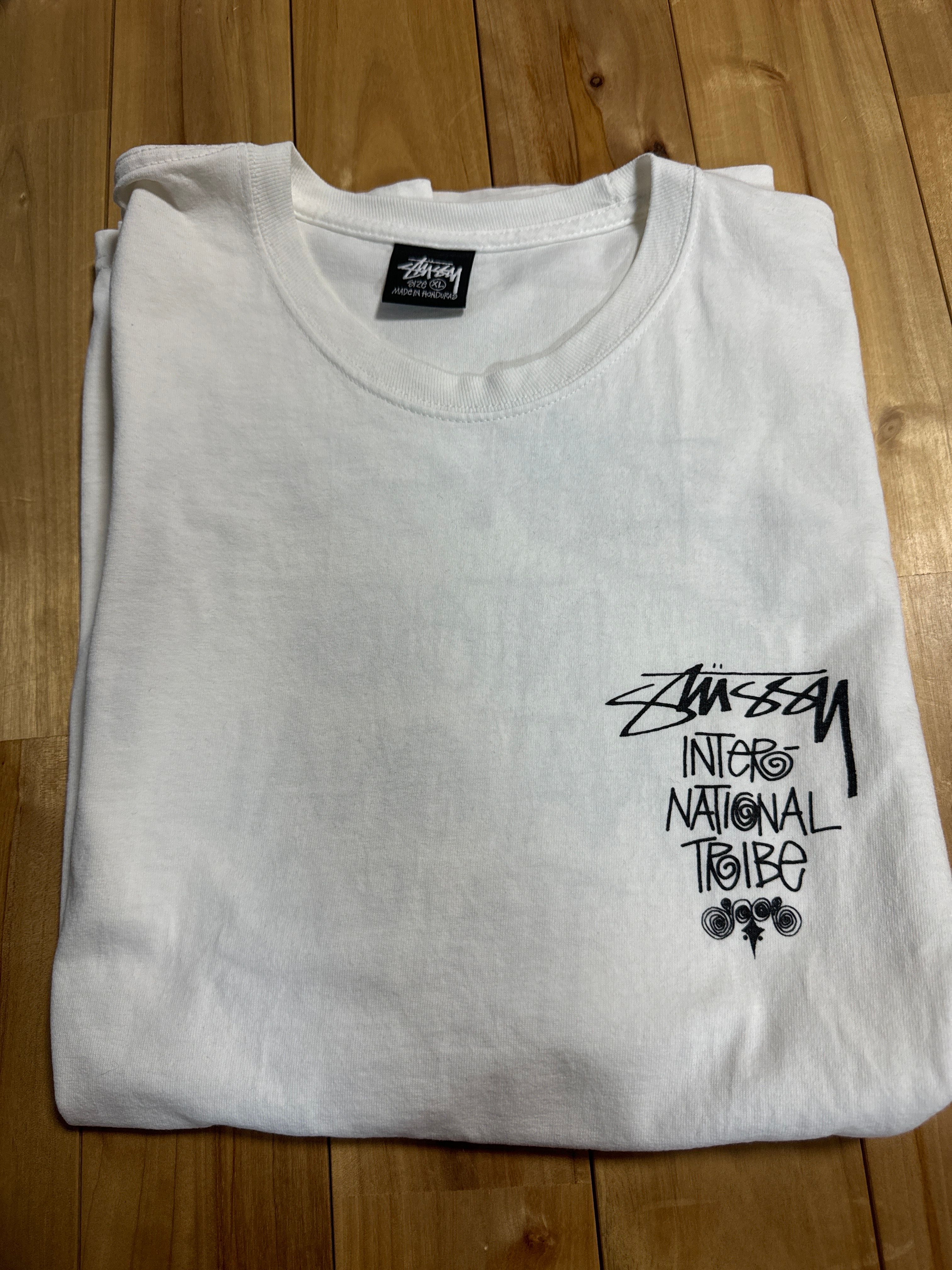 Stussy Tribe Stack Tee "White" 