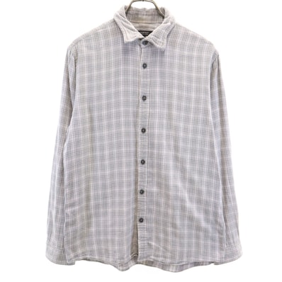 BURBERRY BLACK LABEL バーバリーブラックレーベル 三陽商会 チェック柄 長袖 シャツ 3 グレー