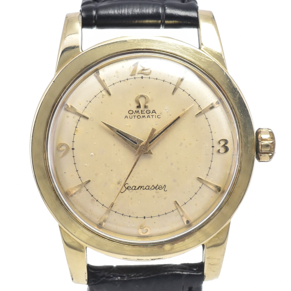 オメガ OMEGA 2577.24 ヴィンテージ シーマスター ハーフローター Cal.354 シルバー 自動巻き メンズ 腕時計 J#147729