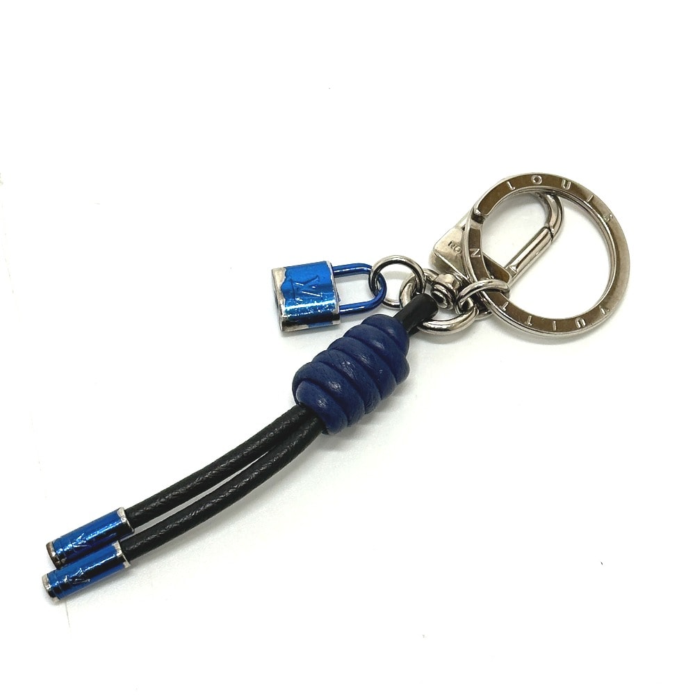 ルイヴィトン LOUIS VUITTON ポルトクレ ノット ロック M61713 カバン バッグチャーム キーホルダー メタル ブラック