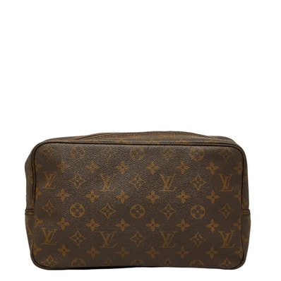 ルイ ヴィトン モノグラム トゥルース トワレット 28 セカンドバッグ クラッチバッグ M47522 ブラウン PVC レディース LOUIS VUITTON 【中古】