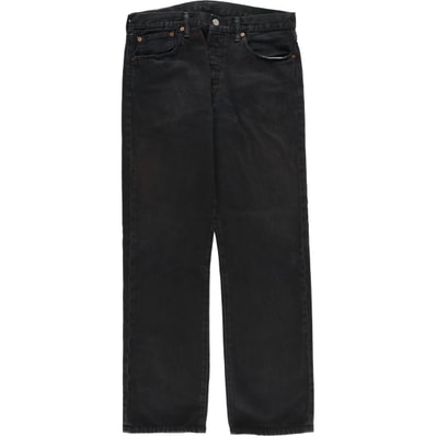 古着 リーバイス Levi's 501 ブラックデニム ストレートデニムパンツ メンズw33相当/eaa610810
