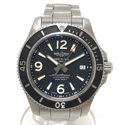 ブライトリング BREITLING スーパーオーシャン オートマチック 42 A1736602 自動巻き デイト クロノメーター 腕時計 SS シルバー