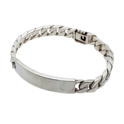 ★最終価格【6jhb0354-k】ティファニー ブレスレット ID シルバー925【中古】メンズ