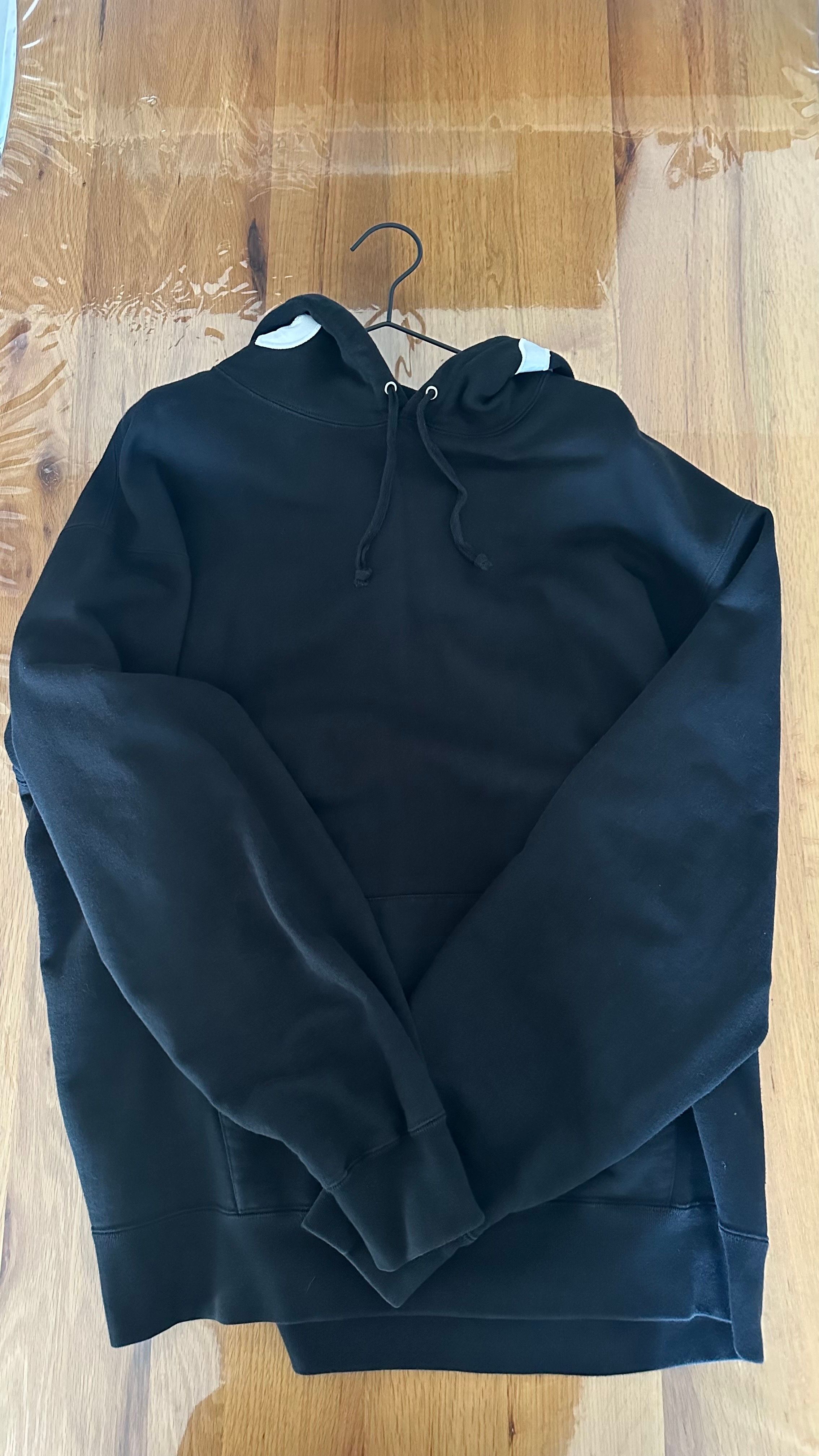 Supreme Contrast Hooded Sweatshirt "Black"