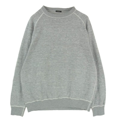 COMOLI コモリ 26SS D01-05045 グレー裏毛 クルーネック スウェット トレーナー グレー系 3【美品】【中古】