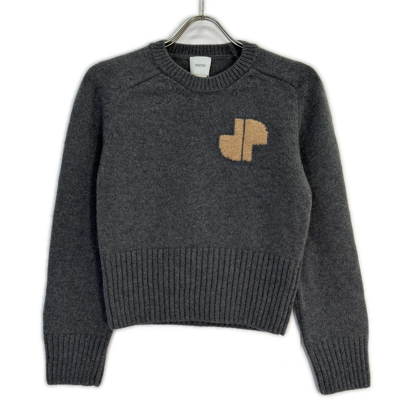 パトゥ 24A-KN202-8064 グレー ウール ニット スウェット XS