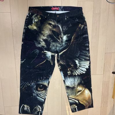 Supreme Eagle Double Knee Denim Painter Pant "Black"