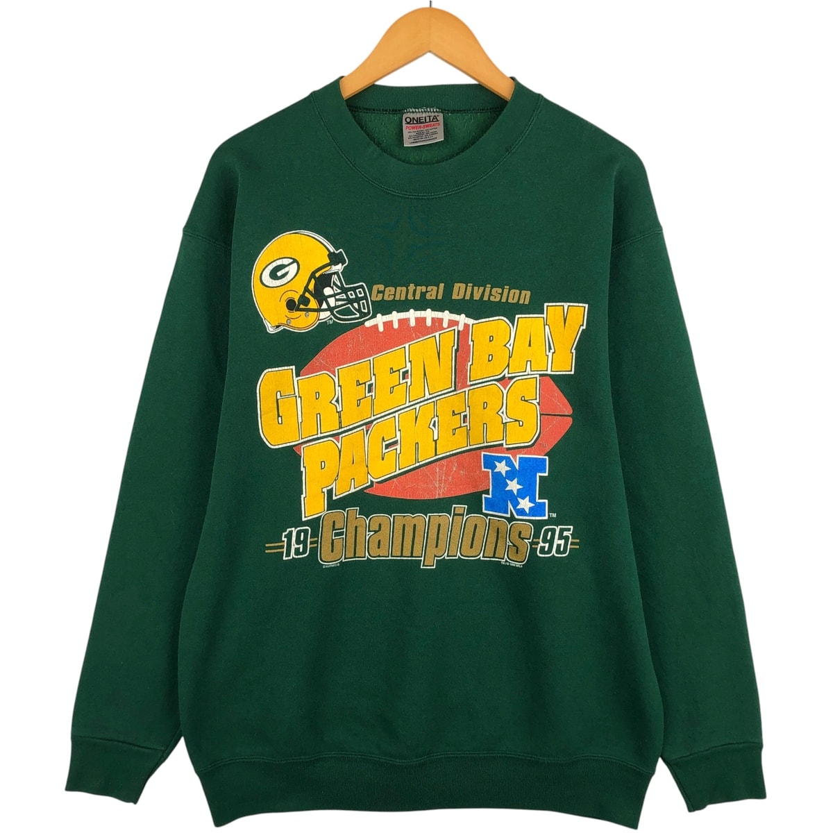 古着 90年代 オニータ ONEITA NFL GREEN BAY PACKERS グリーンベイパッカーズ プリントスウェットシャツ トレーナー USA製 メンズL相当 ヴィンテージ/eaa598891