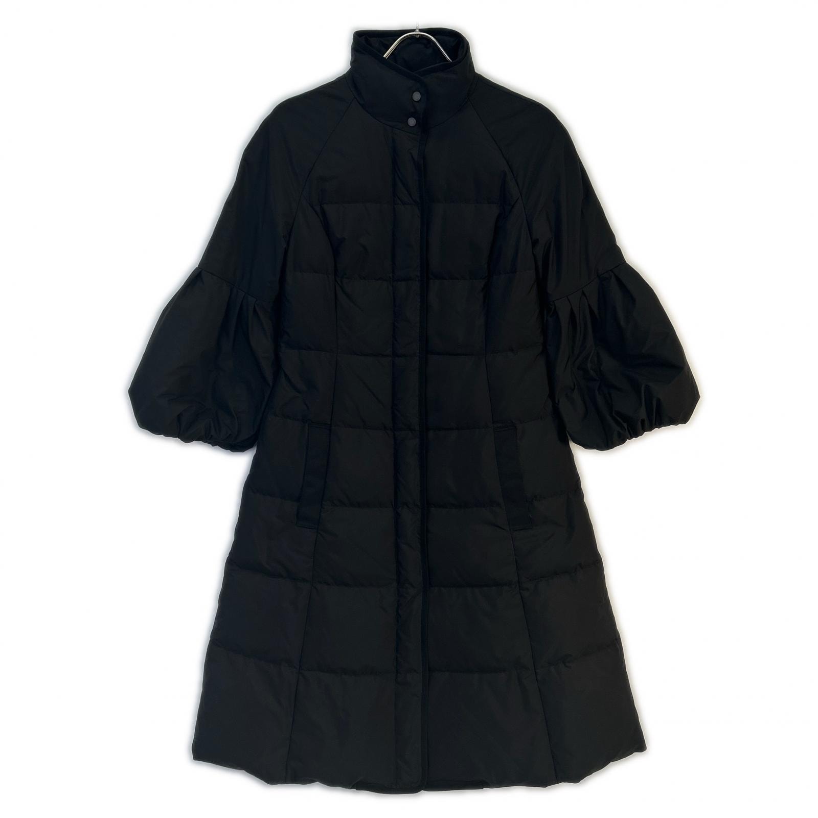 フォクシーニューヨーク 35316 ブラック ベルスリーブダウンコート 38