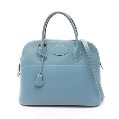 エルメス HERMES ボリード35 2WAY ハンドバッグ バッグ レザー ヴォーエプソン ヴォーエプソン ブルージーン □J刻印(2006年製造) レディース ブルー系 【中古】
