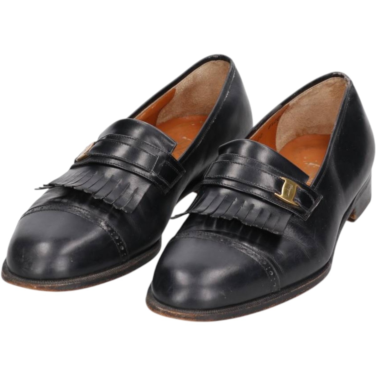 古着 フェラガモ Salvatore Ferragamo キルト ストレートチップシューズ イタリア製 8 1/2 メンズ26.5cm相当/saa014334