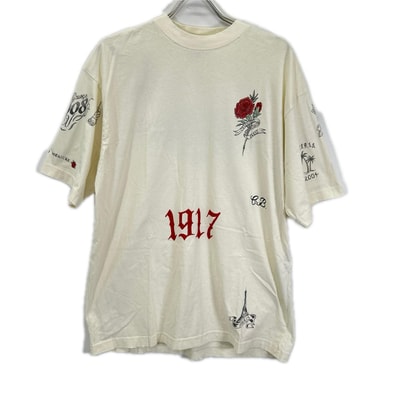 BALENCIAGA Tattoo T-Shirt Medium Fit "Beige"