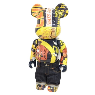 【中古】リーバイス Levi's × BE@RBRICK BANNER 1000% フィギュア マルチカラー【サイズ10】【メンズ】