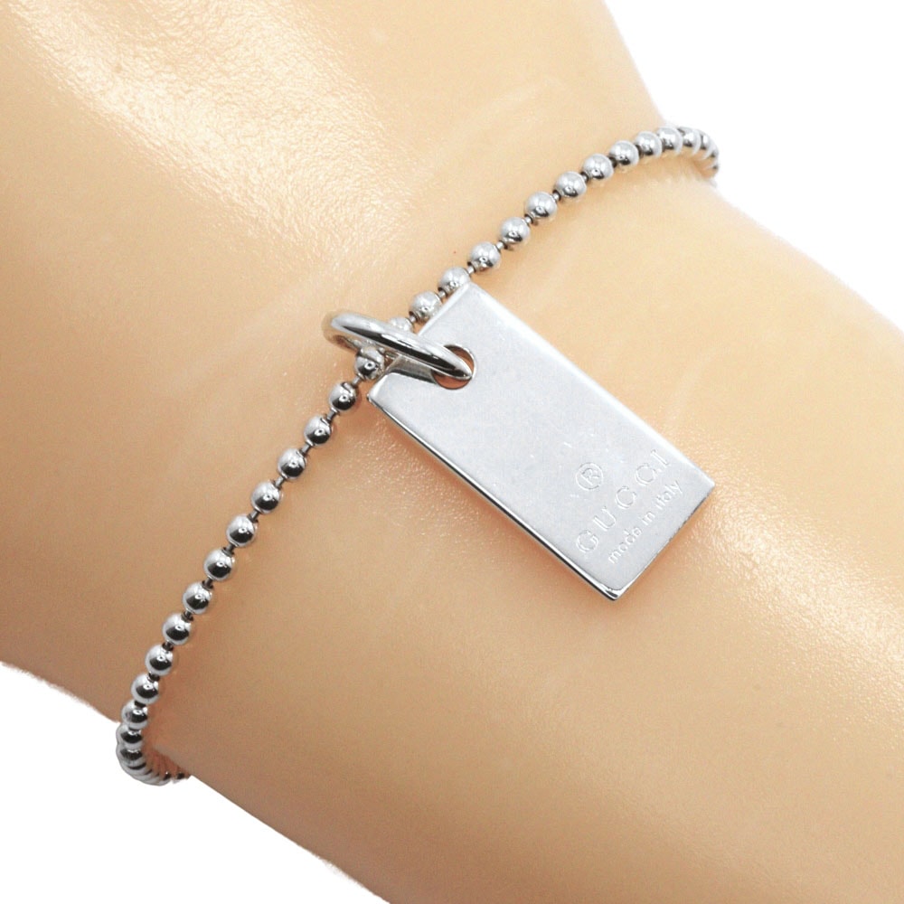 グッチ ロゴプレート ユニセックスブレスレット