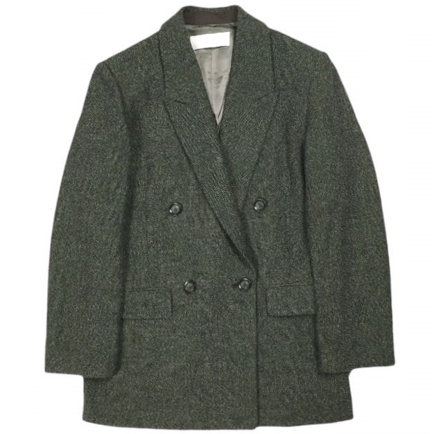 ADAM ET ROPE アダムエロペ 24AW ウールネップテーラードジャケット GAV74510 36 ブラック ダブル アウター g24575