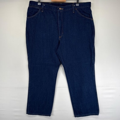 古着 レッドキャップ RED KAP デニム パンツ ワーク 大きいサイズ 濃紺 ジッパーフライ 5ポケット w40 L37 ネイビー系 メンズ