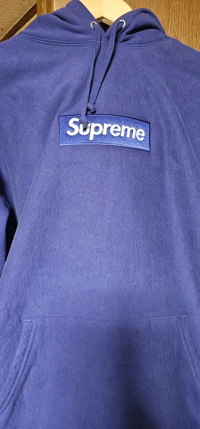 Supreme Box Logo Hooded Sweatshirt "Washed Navy" (21FW)