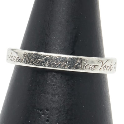 ティファニー ノーツ ナロー ニューヨーク リング 指輪 SV925 シルバー レディース TIFFANY&Co. 【中古】