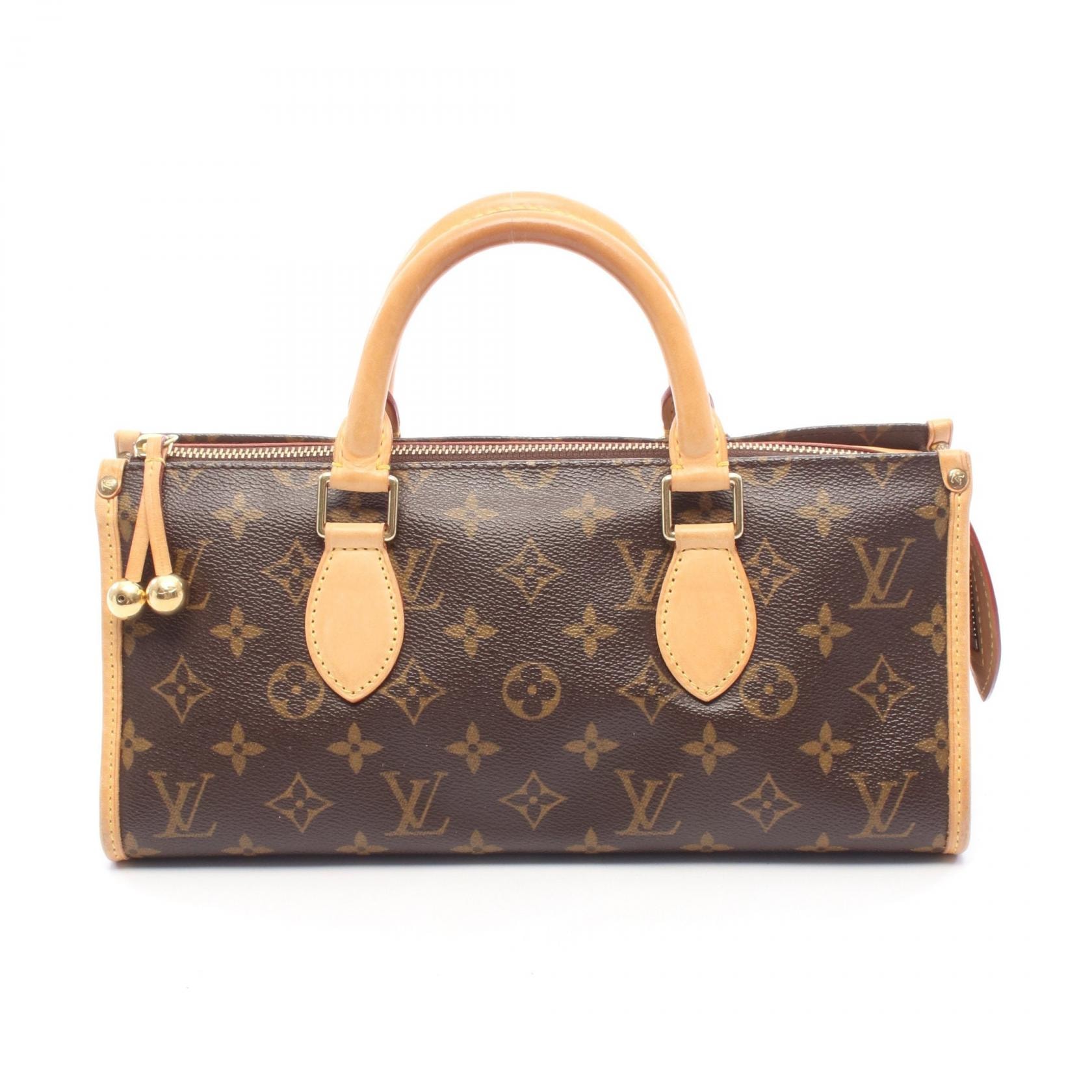 ルイ・ヴィトン LOUIS VUITTON ポパンクール ハンドバッグ バッグ PVCコーティングキャンバス レザー モノグラム レディース ブラウン系 M40009 【中古】