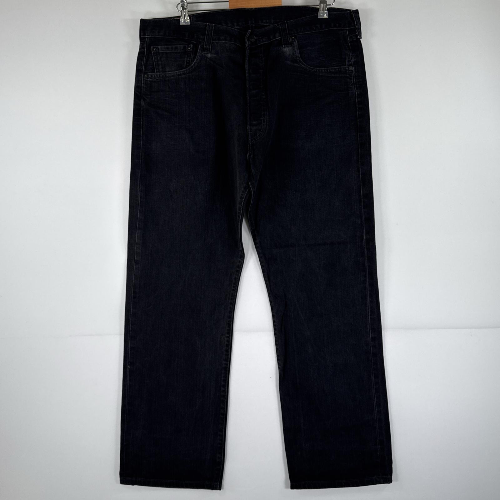 古着 リーバイス Levi's デニムパンツ 501 ジーパン ストレート 大きいサイズ ボタンフライ ジーンズ ビッグサイズ w40 L32  ブラック メンズ