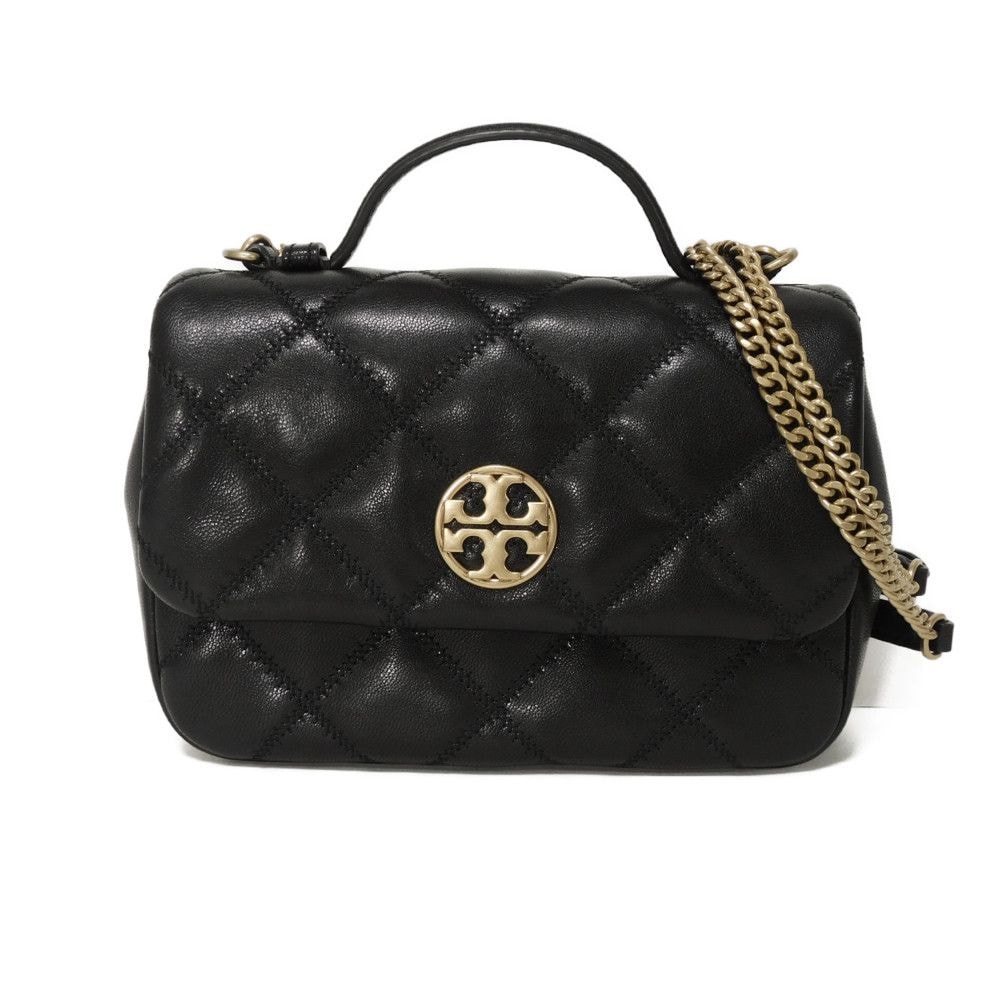 Tory Burch ウィラ ミニ トップ ハンドル バッグ ハンドバッグ ダブ