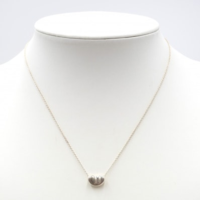 TIFFANY&Co.(ティファニー)エルサ・ペレッティ ビーン ネックレス ヴィンテージ シルバーネックレス SV925 レディース 41.5cm 【中古】