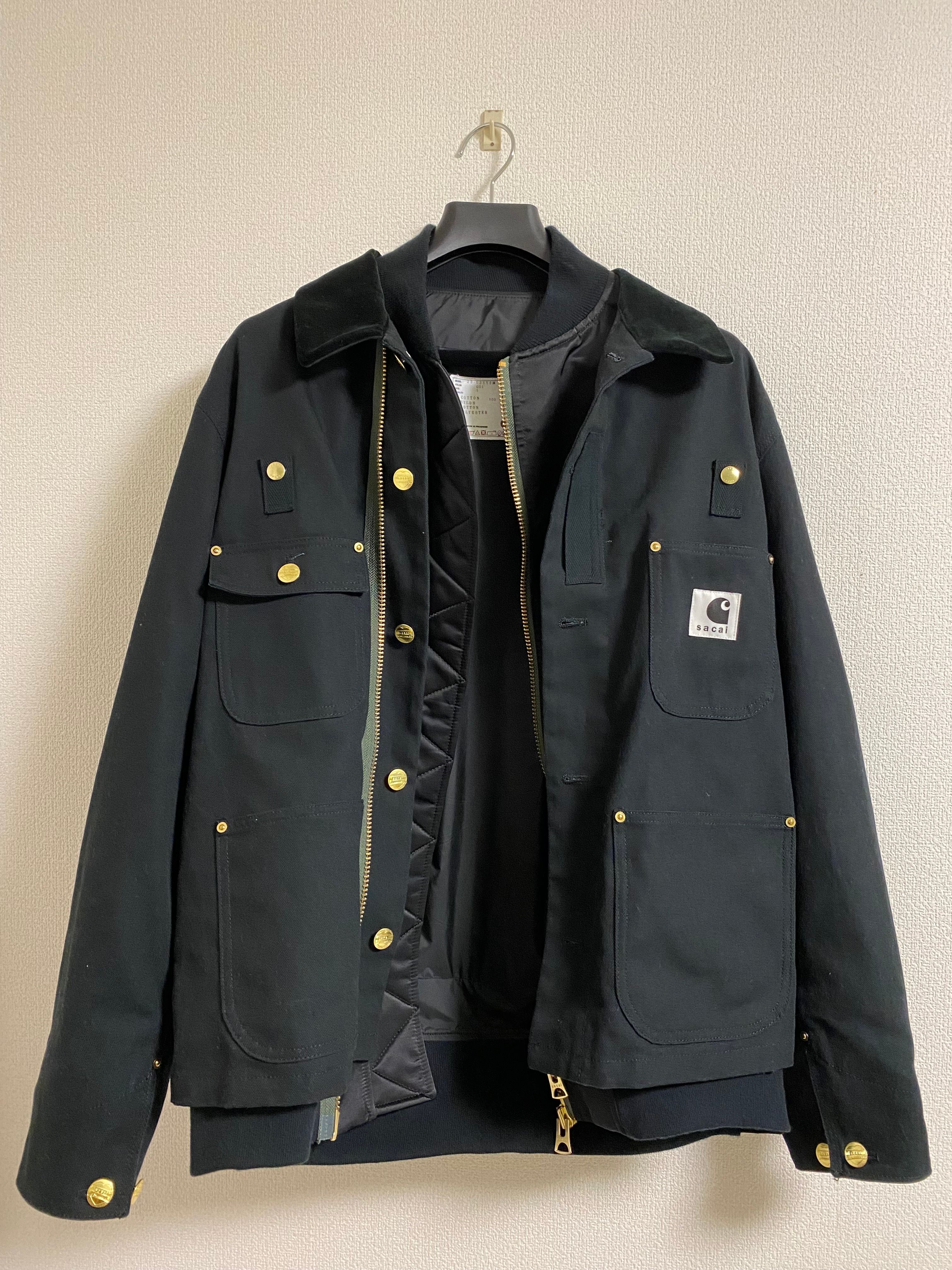 Carhartt WIP x sacai Canvas MA-1 Jacket Michigan "Black"
