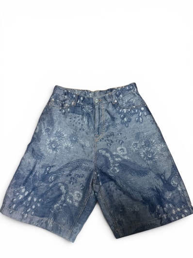 ETRO ペイズリー柄 デニムハーフパンツ