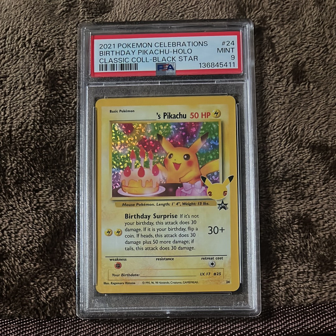 【PSA9】お誕生日　ピカチュウ　英語　おたピカ お誕生日ピカチュウ 25th ポケモンカード おたんじょうびピカチュウ