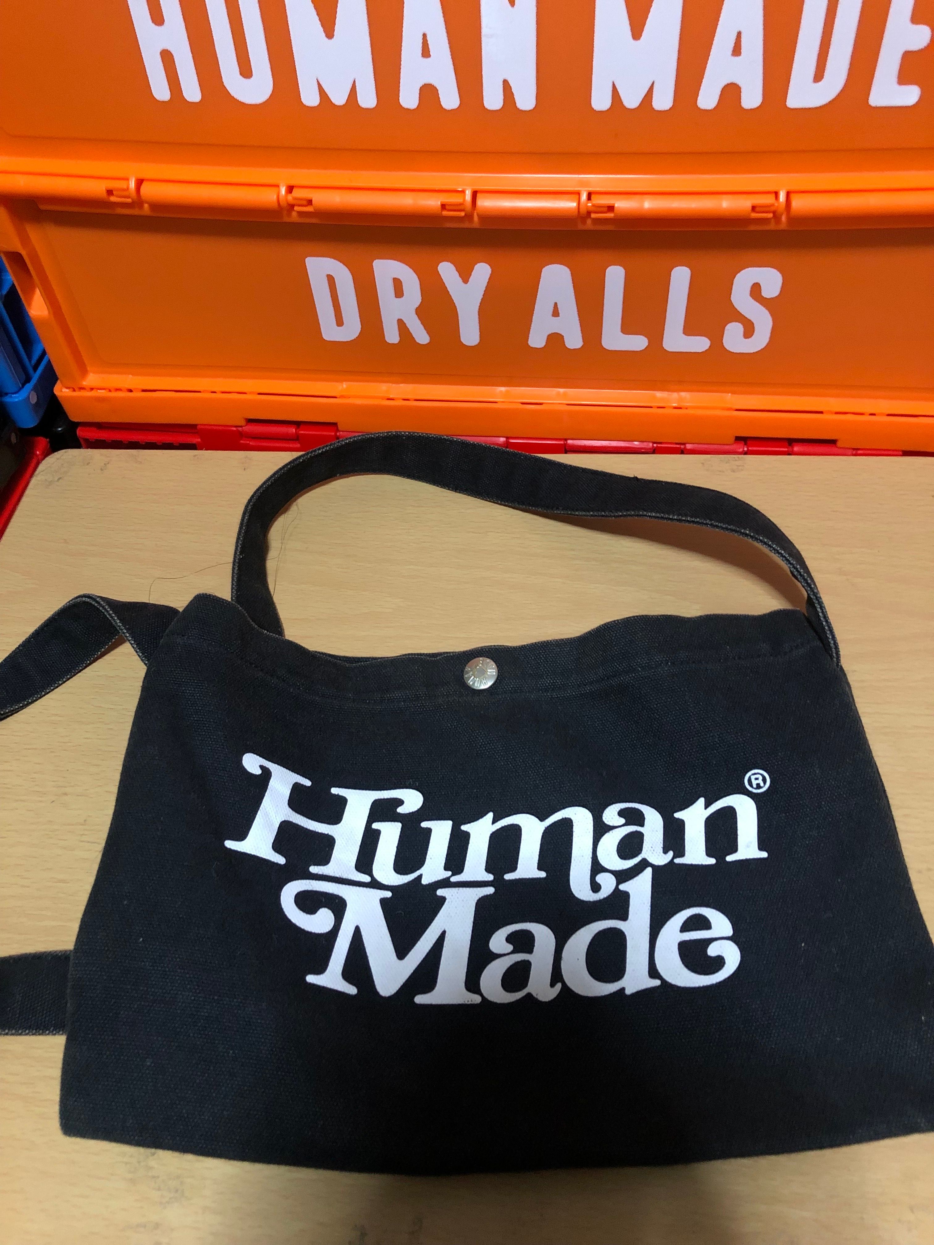 HUMAN MADE Girls Don't Cry Satchel "Black" / VERDY