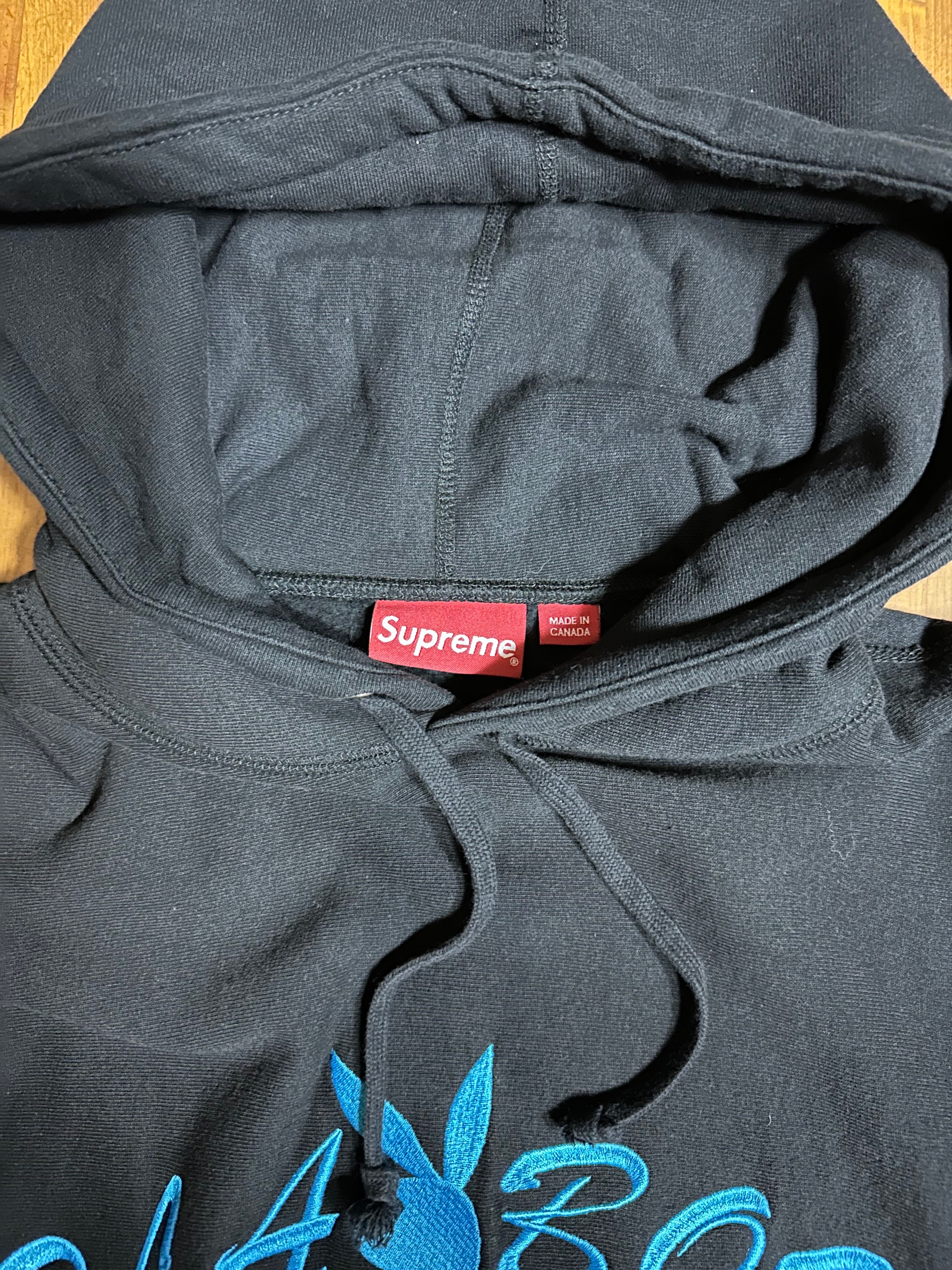 パーカー・フーディ SS17 SUPREME PLAYBOY HOODED SWEATSHIRTS BLACK S Supreme Playboy Hooded Sweatshirt (SS17) Black Men's - SS17 - US