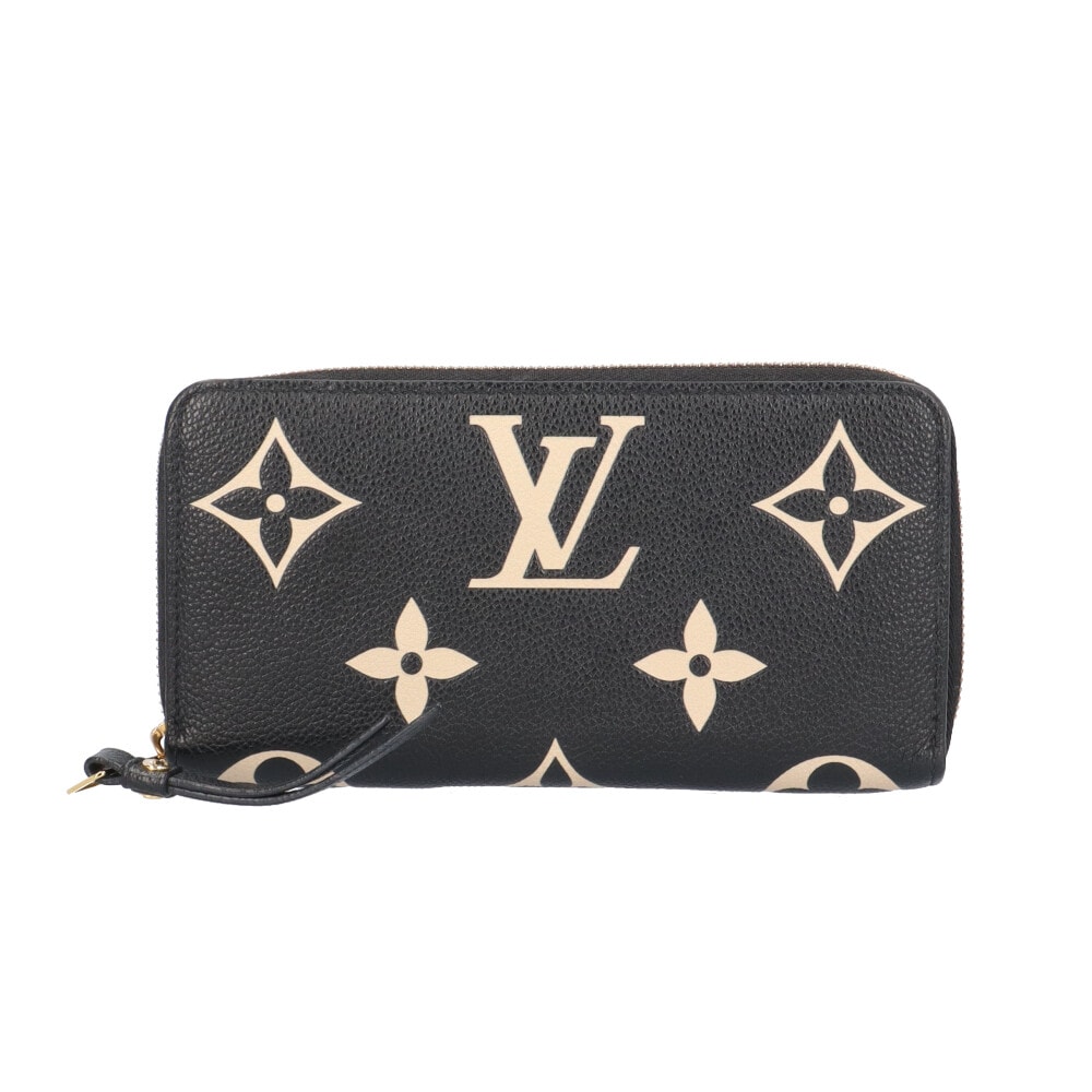 ルイヴィトン ジッピーウォレット バイカラーモノグラムアンプラント 長財布 M80481 レディース LOUIS VUITTON  中古