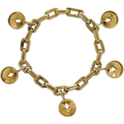 バーバリー ホローメダリオン シルバー925 ゴールド