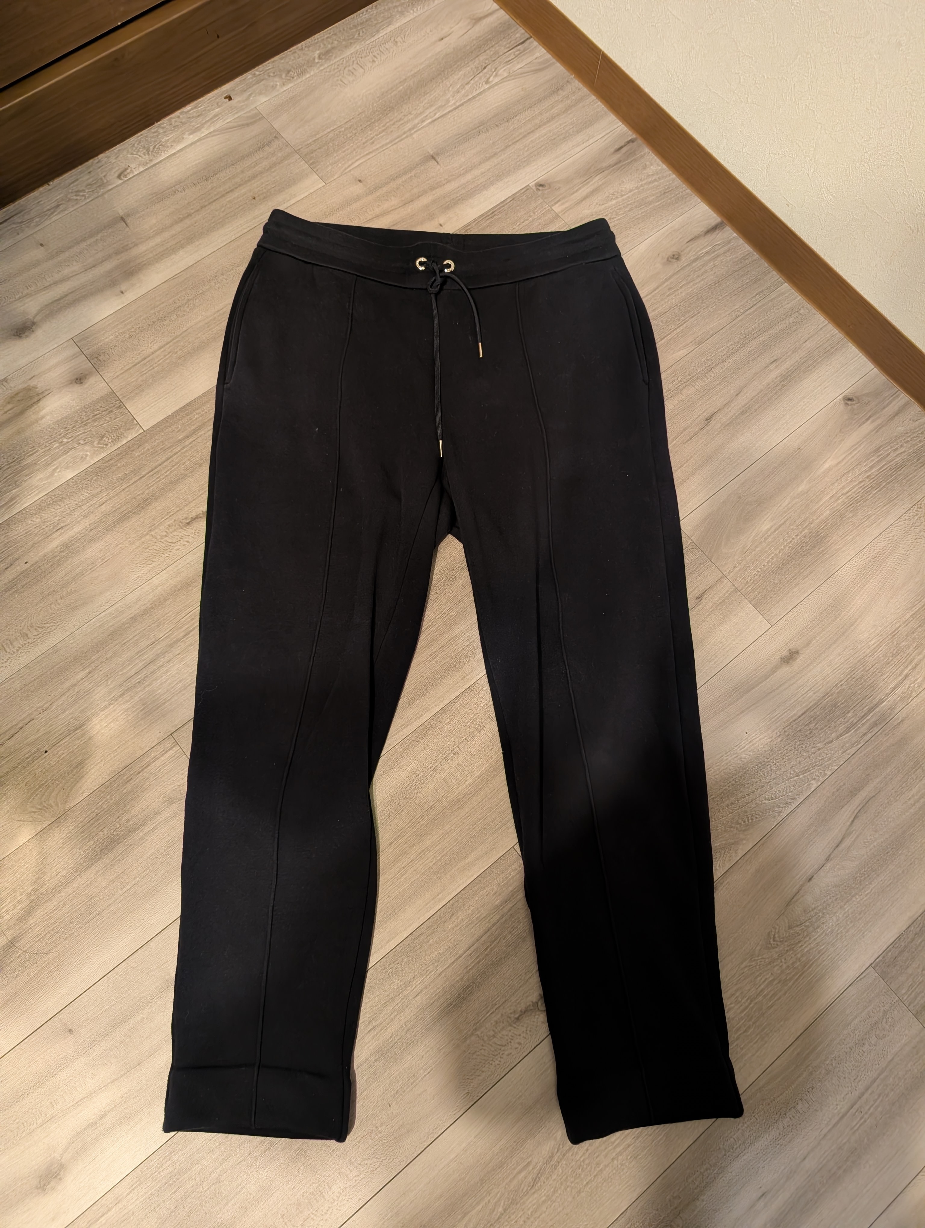 MONCLER Logo Patch Cotton Track Pants "Black"