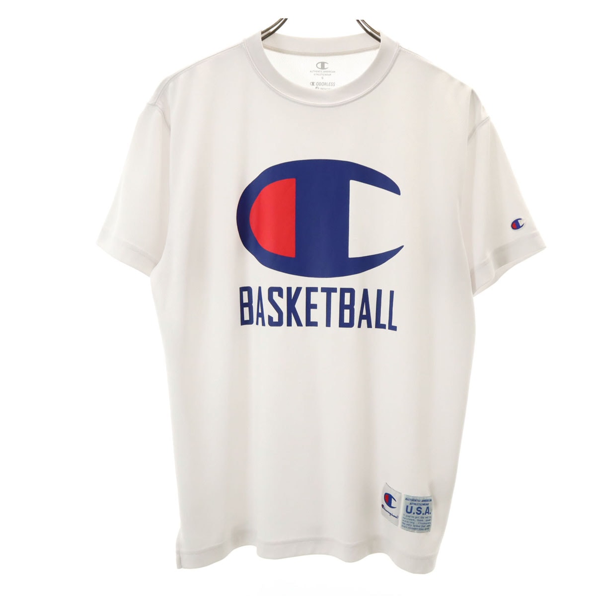 Champion チャンピオン 半袖 Codorless by polygine Tシャツ S ホワイト バスケットボール