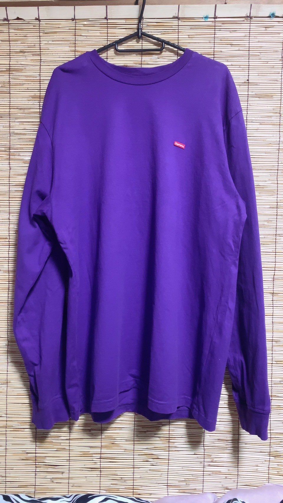 Supreme Small Box L/S Tee "Purple"(22SS)