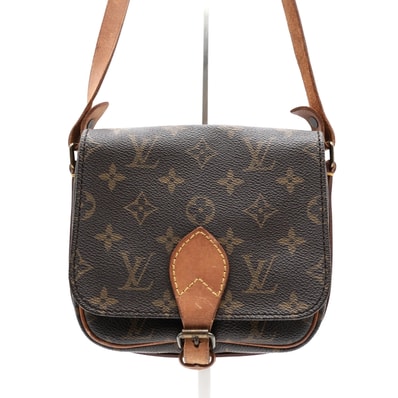 LOUIS VUITTON(ルイ・ヴィトン)カルトシエールPM ヴィンテージ ショルダーバッグ モノグラム ブラウン レディース 斜め掛け【中古】