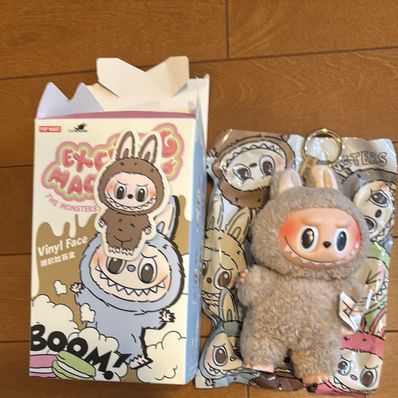 POP MART THE MONSTERS (LABUBU) Exciting Macaron Plush Series TOFFEE