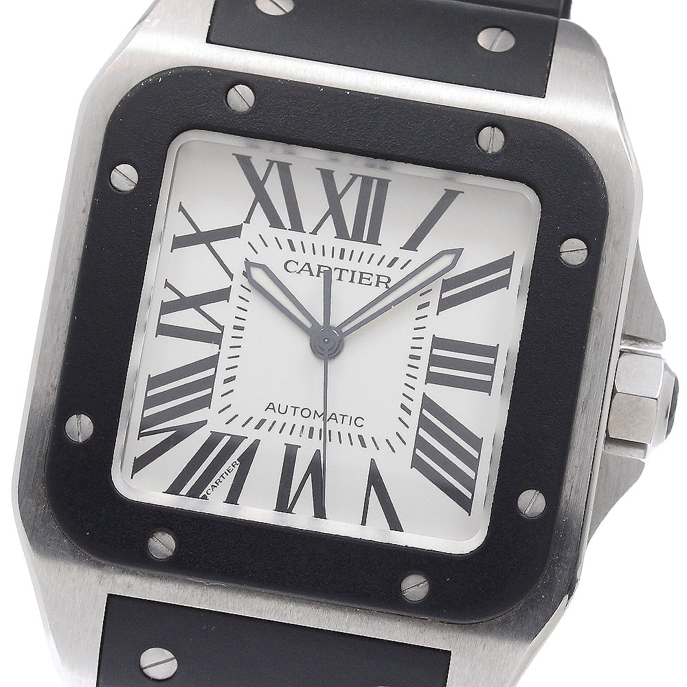 ★箱付き カルティエ サントス100LM W20121U2 メンズ 【中古】