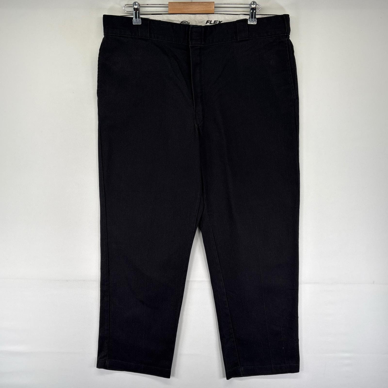 古着 ディッキーズ Dickies パンツ チノパン ストレート ジッパーフライ 大きいサイズ スラックス 874 W40 L30 ブラック系 メンズ