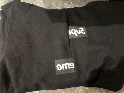 Supreme / Comme des Garçons SHIRT® Split Box Logo Hooded Sweatshirt "Black"