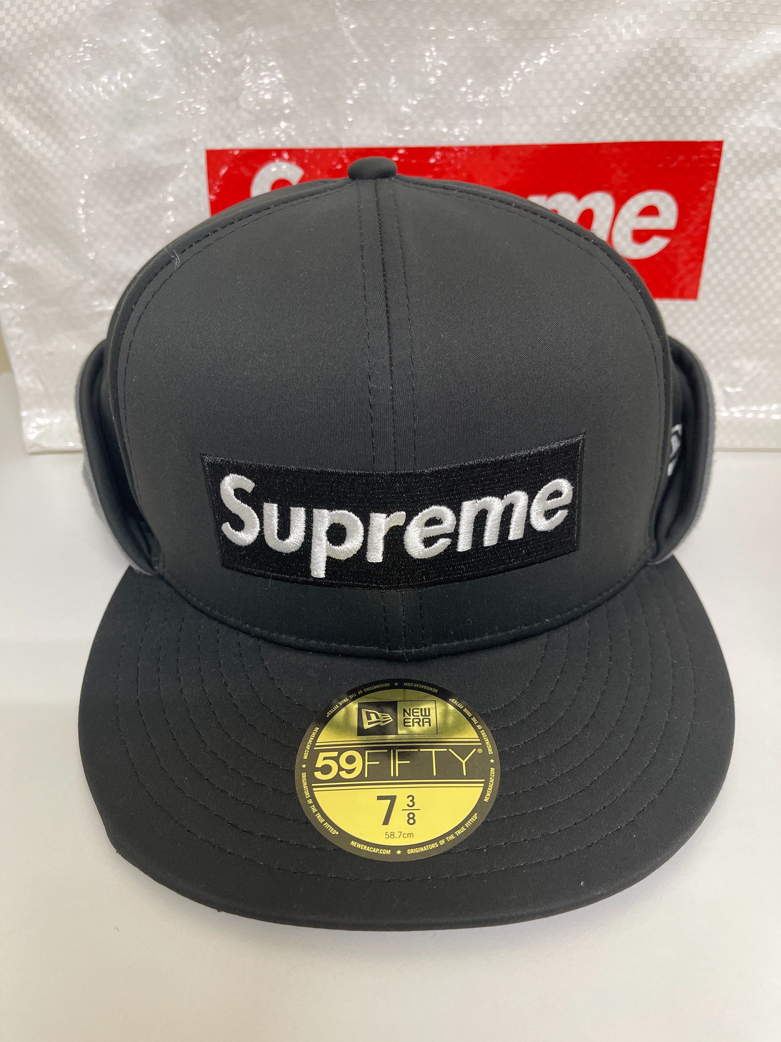 Supreme WINDSTOPPER Earflap Box Logo New Era "Black"