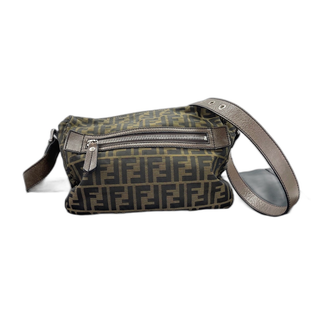 フェンディ FENDI ズッカ ショルダーバッグ キャンバス【中古】