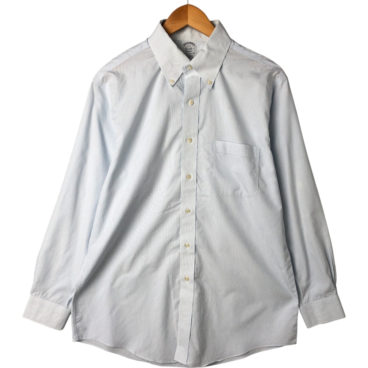 古着 ブルックスブラザーズ Brooks Brothers Est.1818 Classic 長袖 ボタンダウンストライプシャツ メンズL相当/eaa547011