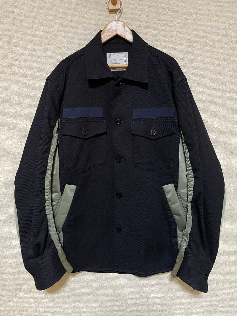 sacai サカイ　MA1 ドッキング　シャツブルゾン