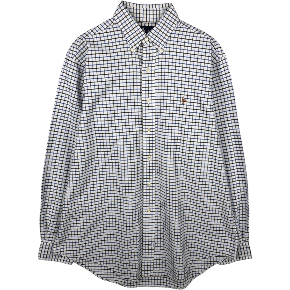 古着 ラルフローレン Ralph Lauren 長袖 ボタンダウンチェックシャツ メンズL相当/eaa649991