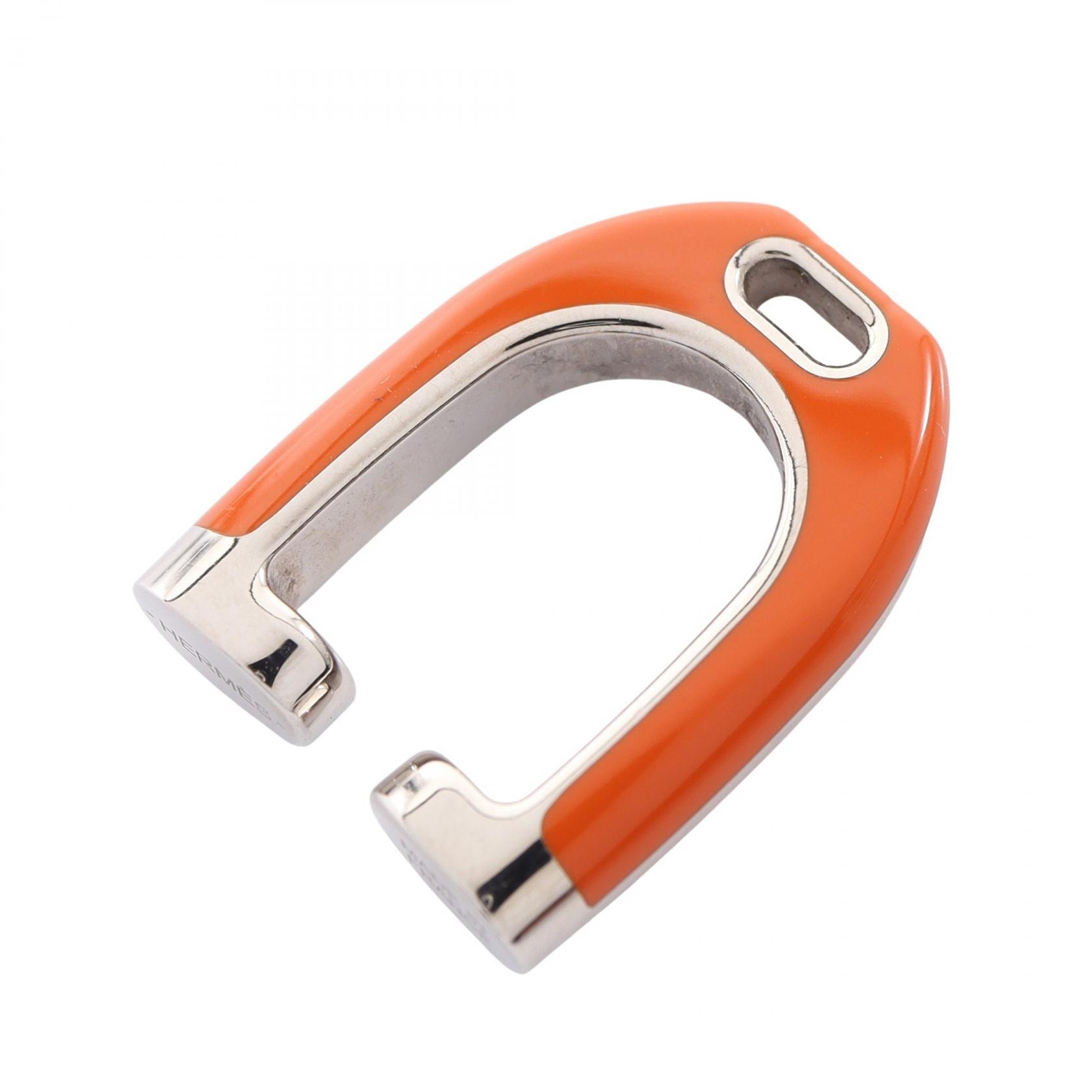 エルメス HERMES エトリエ アクセサリー ステンレススチール オレンジ レディース オレンジ系 / シルバー系 【中古】