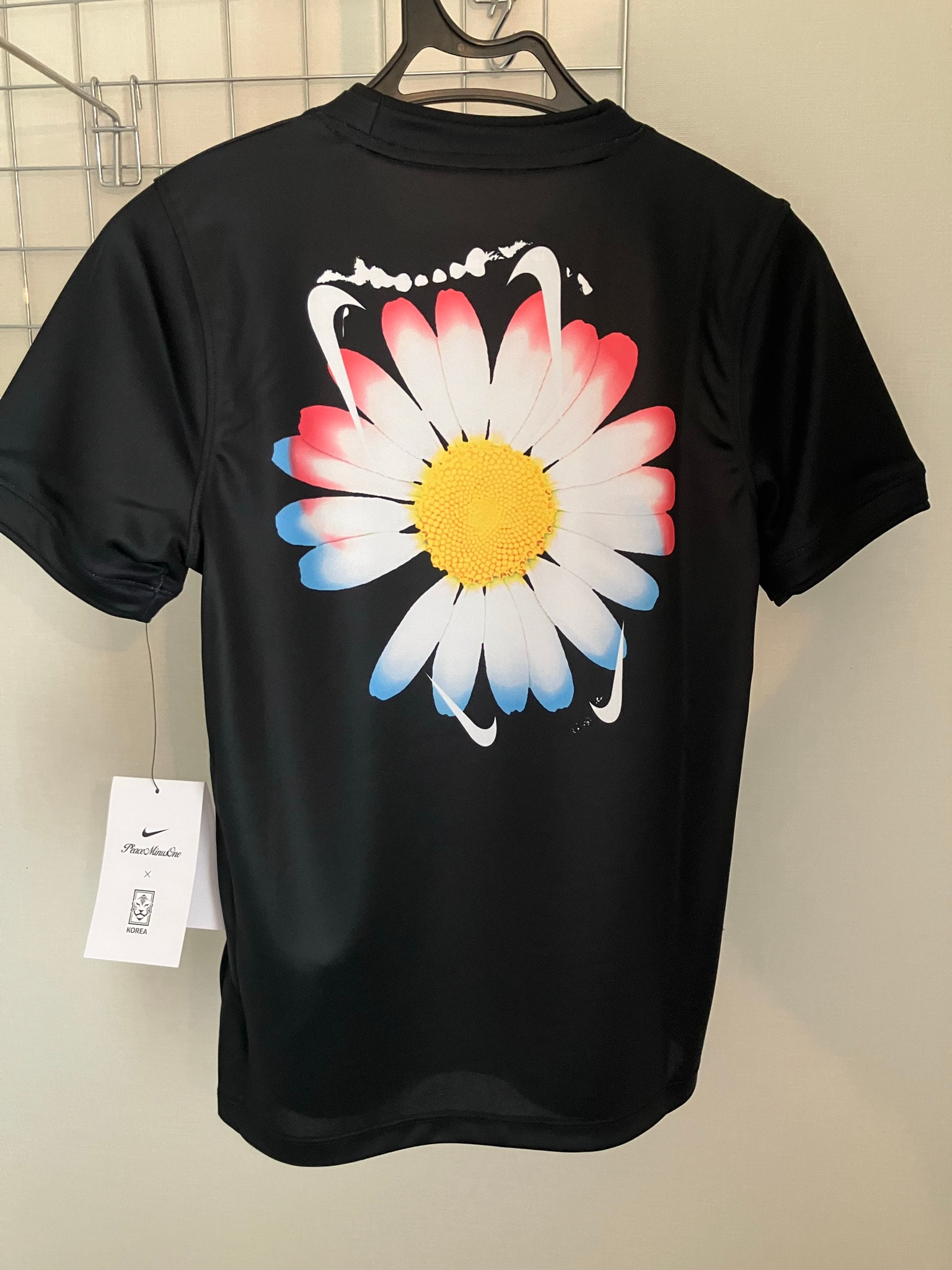 Nike x PEACEMINUSONE X2 World Cup Kid's Dri-FIT Short-Sleeve Top South Korea "Black" / G-Dragon IO8140-010