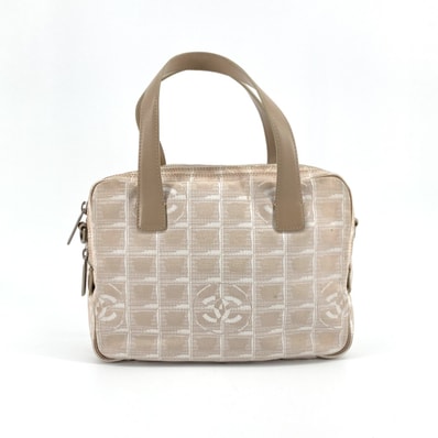 CHANEL(シャネル) ニュートラベルライン ミニ 7番台 2WAY レザー / ナイロンジャガード A15973 ハンドバッグ ベージュ